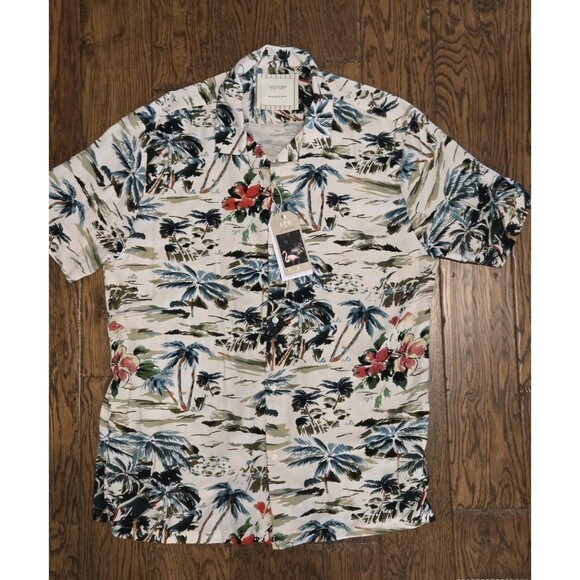 Cactus Man Ricky Singh Shirt XL Button Up Hawaiian Print Short Sleeve New - Picture 1 of 9